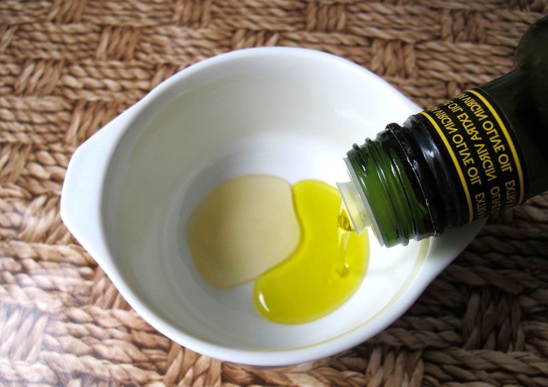Masque de cuisine à l'huile d'olive