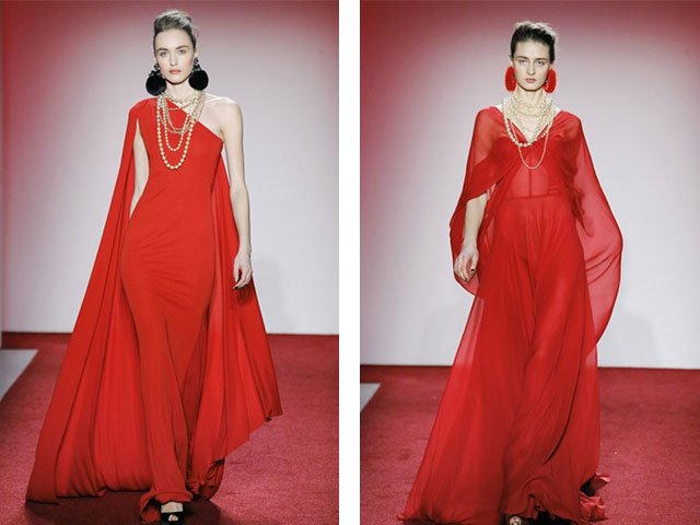 Rochie roșu-roșu: fotografie a noului 2018