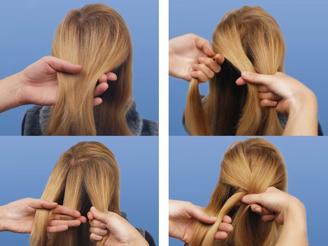 نسج spikelet بسيطة على الشعر الطويل: صورة خطوة بخطوة