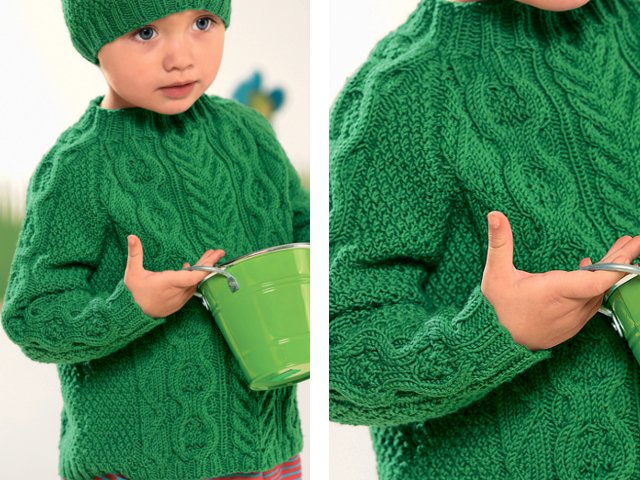 Pulover de tricotat pentru un băiat