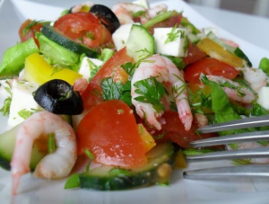 Salade De Crevettes Légère