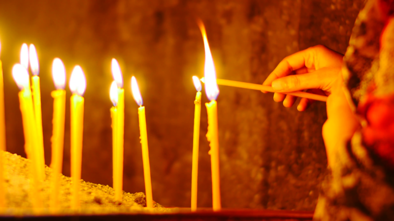 Rugăciune pentru sănătate cu lumânări