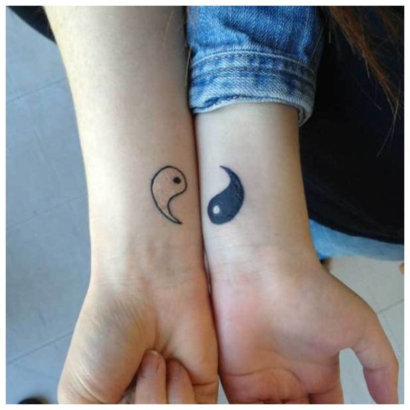 Yin yang tatovering