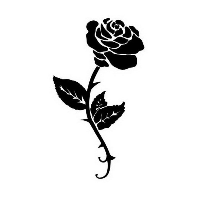 Rose - skisse av en tatovering