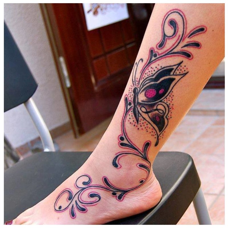 Shin and Ankle Tattoo