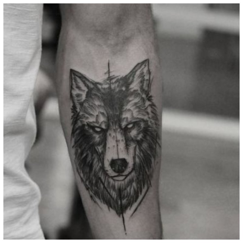 Tatouage de loup