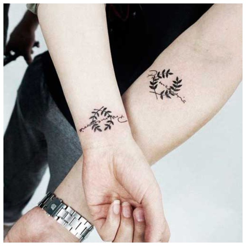 Dobbelt tatovering for par