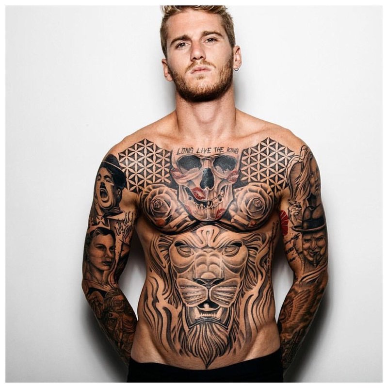 Tatuaje pe corpul bărbaților celebrităților